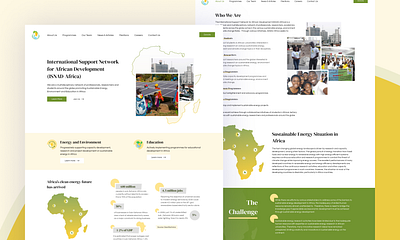 Website design for NGO clean design dribbble figma green homepage landing page ngo style guide sustainability ui uiux user interface uxui website