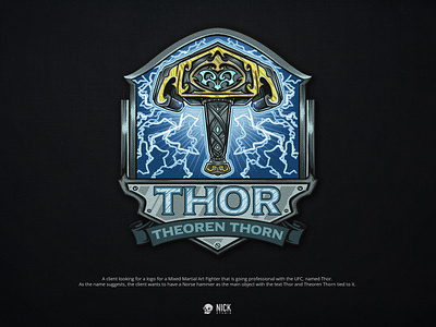 Thor - Theoren Thorn branding design graphic design hand drawing hand drawn illustration logo ui vintage vintage logo