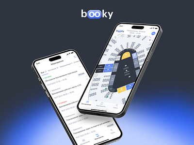 Booky - mobile app for reservation places color gradient ios ios app mobile app reservation app ui ux ui