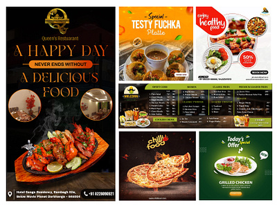Danglers / Food Posts / Menu Card danglers food posts graphic design menucards