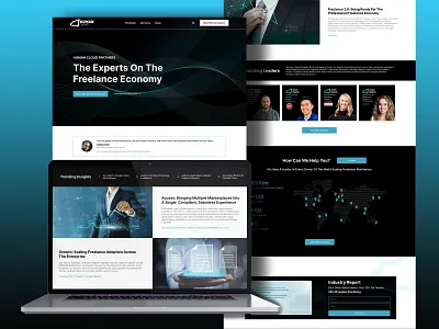 Website Design for Human Cloud 2d brand branding design digital digital art graphic design identity branding modern ui ui design ui ux ux design web web design website website design