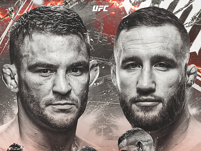 UFC 291: POIRIER VS GAETHJE 2 artwork design digital dribbble graphic graphic design photoshop poster sport ufc