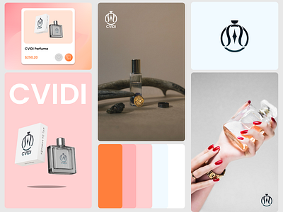 Cvidi Perfume Brand Design. brand brandi color design graphic design guidlines identity logo popular website