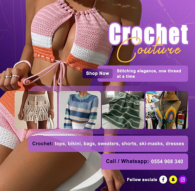 Crochet couture flyer