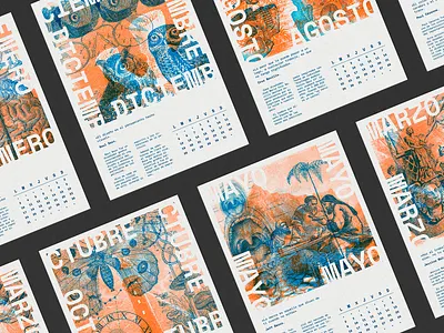 Editorial design | Zeitgeist Calendar art branding calendar calendar design collage design diseño gráfico diseño visual editorial editorial art editorial design graphic design illustration logo magazine poster poster design print art typography visual design