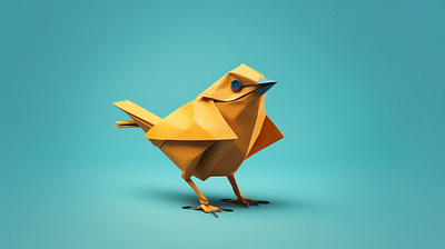 Origami-style Animal Illustration dall e