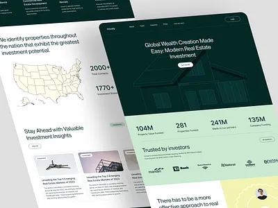 Real estate investment landing page architecture clean clean design clean ui homepage investment investment ui landing page landing page ui landingpage modern design modern landing page real estate real estate real estate landing page real estate ui real estate web real estate website realestate ui ux