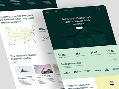 Real estate investment landing page architecture clean clean design clean ui homepage investment investment ui landing page landing page ui landingpage modern design modern landing page real estate real estate real estate landing page real estate ui real estate web real estate website realestate ui ux