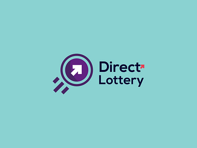 Direct Lottery app logo brand identity logo branding creative logo design graphic design logo logo design management logo minimal logo design website logo