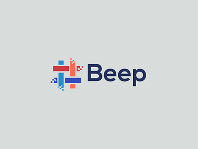 Beep app logo audio book logo brand identity logo branding creative logo flat logo graphic design icon design logo design minimalist logo design