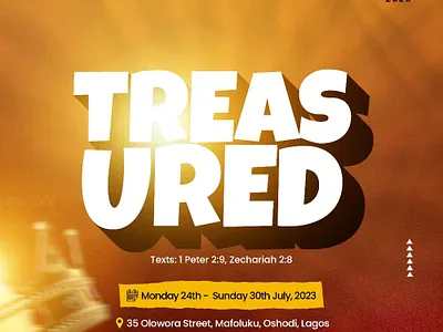 Teens Church Flier graphic design