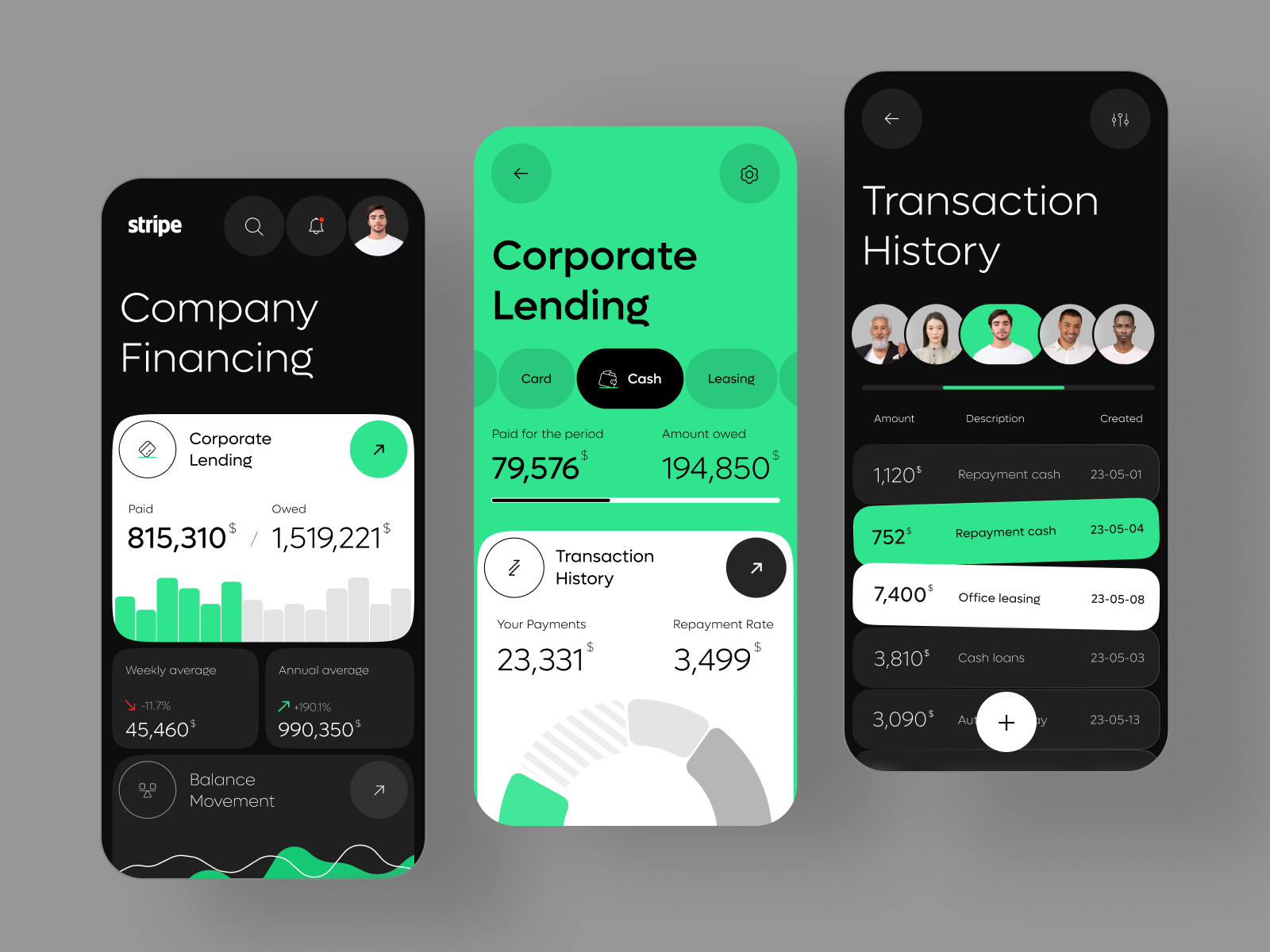 Stripe Pay - Payment Processing Platform app b2b business crm design finance financial fintech ios managment mobile saas software uxdesign