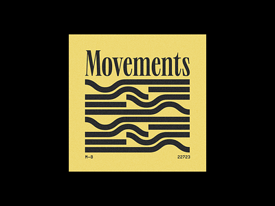 Movements abstract album art album cover brand identity branding cover art geometric graphic design illustration logo logo design minimal movement music symbol typography visual design waves