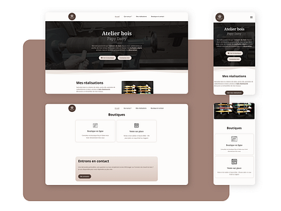 Site vitrine - Artisanat français artisanat branding design desktop landing page site vitrine ui ux web webdesign website