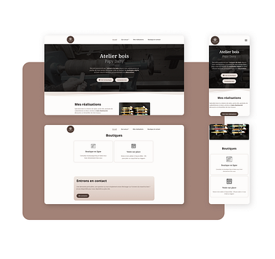 Site vitrine - Artisanat français artisanat branding design desktop landing page site vitrine ui ux web webdesign website