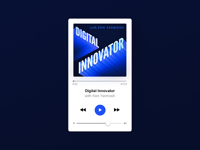 Digital Innovator — Rebrand artforaudio b2b podcast before and after branding podcast cover podcast rebrand rebrand typography