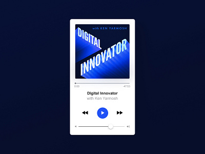 Digital Innovator — Rebrand artforaudio b2b podcast before and after branding podcast cover podcast rebrand rebrand typography