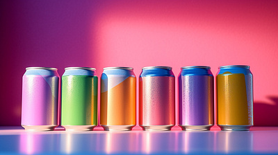 Colorful Soda Can 3d aigc branding design graphic design illustration stable diffusion