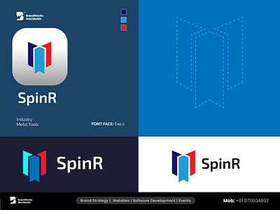 SpinR Metallurgical Logo Design branding design graphic design illustration logo typography vector
