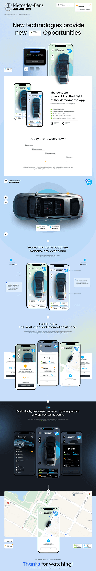 Mercedes-Benz Future Connected Experience branding car connected tech design electric car figma hybrid cars mobile app ui ux visual design