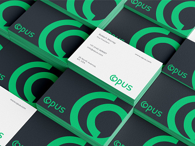Opus - Job web app logo app logo brand identity branding green black job website logo logodesign minimal logo modern logo opus logo ui ui logo webapp logo