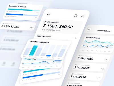 Business and Investment Management Software app business charts crm investment management schedule software table ui ux