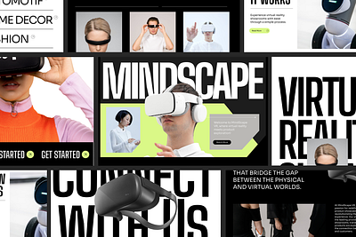 Mindscape VR Landing Page Website branding company corporate graphic design landing page virtual reality vr web web design website