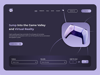 Play Hub Landing Page clients design design trend 2024 figma freelancing geeksinux graphic design landing page logo design muhammad nawaz rizvi play hub uiux web designing