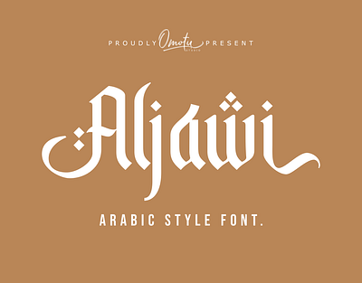 Aljawi | Arabic Style Font advertisements advertising branding handlettering product packaging social media posts typography