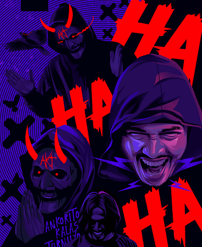 AKT art graphic design hiphop illustration poster rapper vector