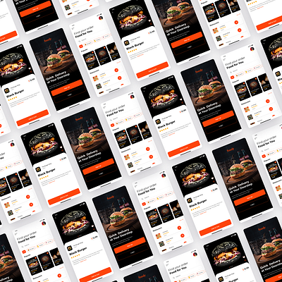 Food Delivery App UI Design design landing page logo product design ui uiux ux visual design website design