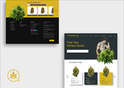 Cannabis website design graphic design indian ui uiux user design vector