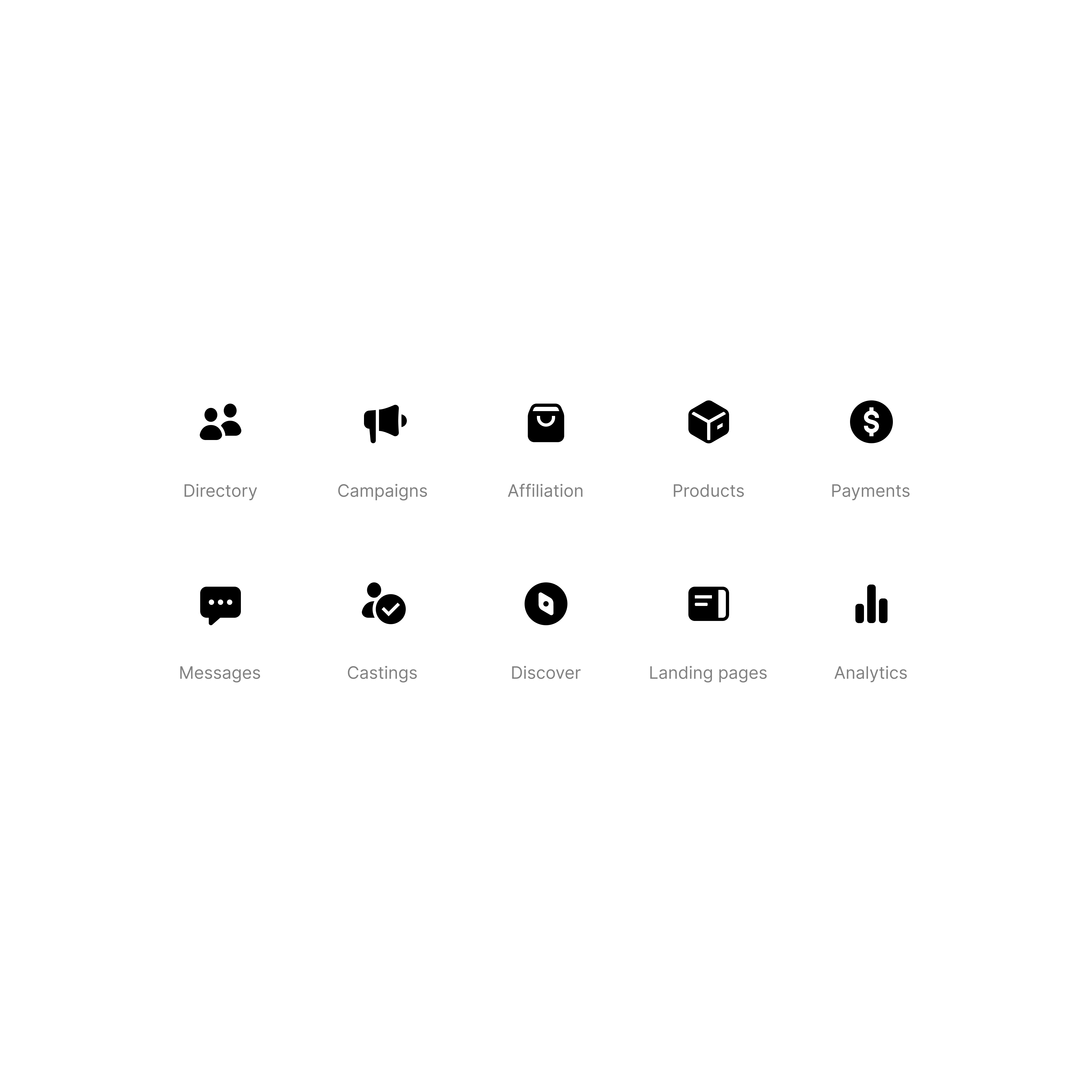 Navigation icons app icon icons nav navigation saas ui