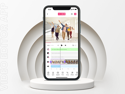 Video Editor App app design film making mobile app design ui design uiuxdesign video creator app video editing video editing app video editor video editor app video maker