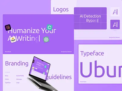 Branding Shot Detection Bypass ai ai text detector branding design logo saas ui web design