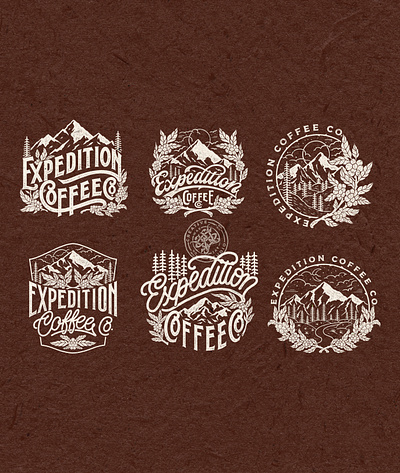 Expedition Coffee Co. (Design Package) app brand branding company brand logo company branding company logo design graphic design handmade illustration lettering logo typeface typography ui ux vector vintage vintage badge vintage font