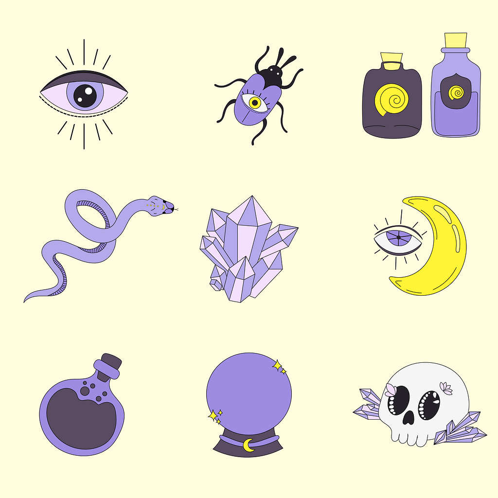 Magic Set Symbols illustration by Daria on Dribbble