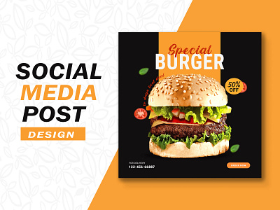 Food Social Media Post Design ads ads design advertising banner digital ads design fastfood food food ads design manipulation media post design poster design social media