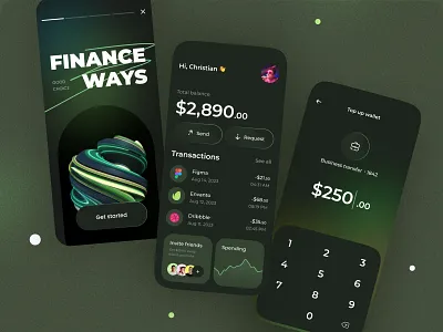 Finance service - Mobile app app app design bank banking finance finance app fintech mobile app mobile app design mobile design mobile ui