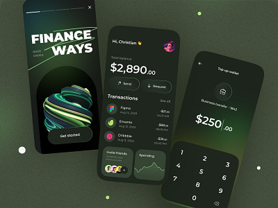 Finance service - Mobile app app app design bank banking finance finance app fintech mobile app mobile app design mobile design mobile ui