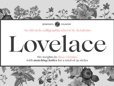 Lovelace - 30 fonts swash