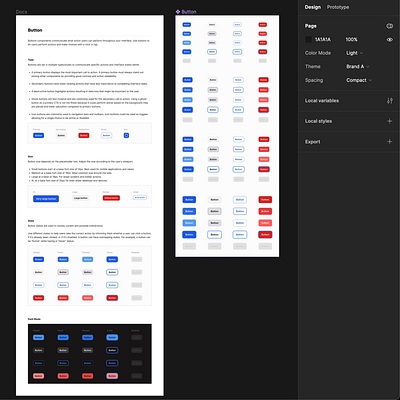 Control Component Variants by Switching Page Modes in Figma branding buttons components design system figma interface layoutwrap ui ui kit ux variables