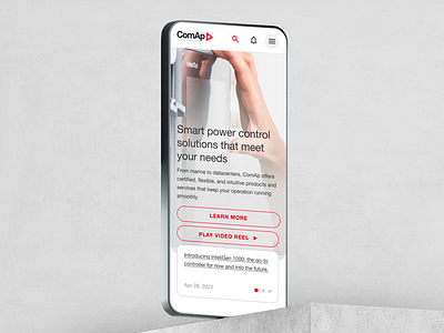 ComAp Control mDesign app czech dashboard design inspiration minimal slovakia ui ux web