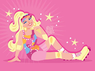 Barbie 3 barbie character design flat design illustration