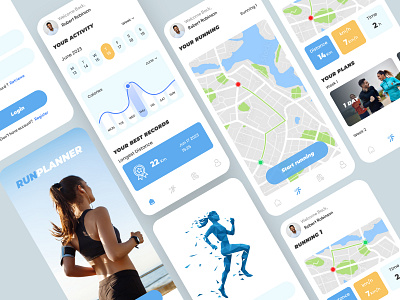 Run planner design graphic design ui user experience user interface ux web design