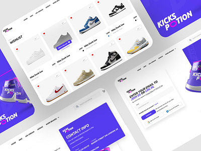 e-Commerce Wishlist | And some other pages 👟 design e commerce favorite louder productdesign shop sneakers store ui ux wishlist