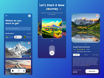 Travelling App Ui Design | Ui Design 3d animation appdesigns apps design inspiration appui branding drbble team viral my post graphic design productdesigner travellingapp travellingappuidesign ui uidesigner uxui uxuidesigner viralmypost