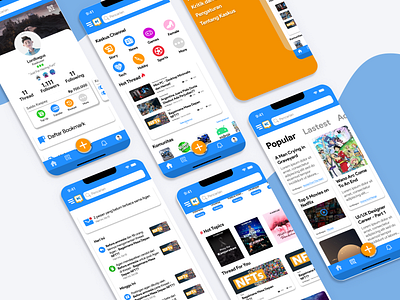 Redesign Kaskus Mobile App app design graphic design redesign ui ux