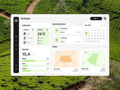 GrowWise. Agriculture App agriculture app app design calendar chart dashboard design desktop farm field interaction ios managment map mobile app prototype ui ux