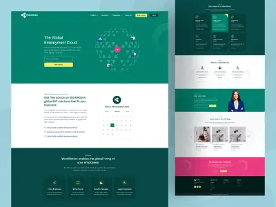 WorkMotion - Global HR Solutions Website attendance candidate employee employment solution hiring hr management hr software hr solution human resource human resources tool job management tool modern design payroll recruitment remote work ui design uiux website design